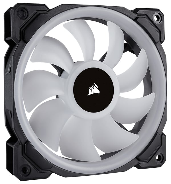 Corsair LL120 RGB Tietokonekotelo Tuuletin 12 cm Musta, Valkoinen