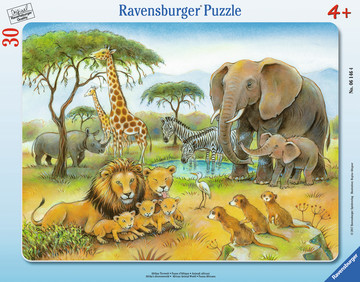 Ravensburger 00.006.146 Puslespil 30 stk Dyr og planter