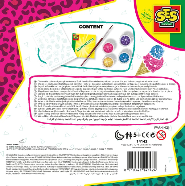 SES Creative Fashion glitter tattoos