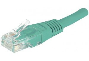 Connect 853922 verkkokaapeli Vihreä 0,5 m Cat5e U/UTP (UTP)