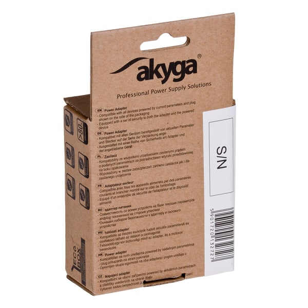 Pikkukuva 3 / 4: Akyga AK-CH-05 mobiililaitteen laturi Universaali Valkoinen AC, DC Sisätila