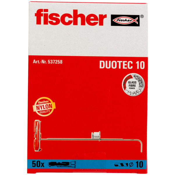 Pikkukuva 3 / 10: Fischer 537258 ruuviankkuri ja seinätulppa 50 kpl Ruuvi- ja seinäpistokesarja 50 mm