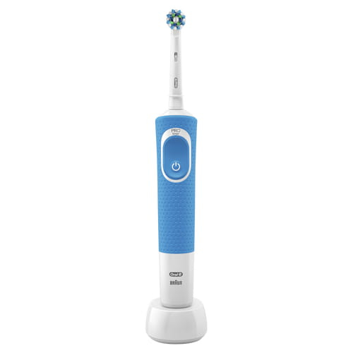 Oral-B Vitality 100 CrossAction Aikuinen Pyörivä/värähtelevä hammasharja Valkoinen