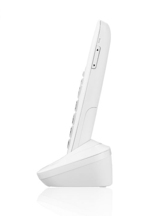 Miniatyrbild 2 av 3: Brondi Bravo Bright DECT-telefon Namn och uppringnings-ID Vit