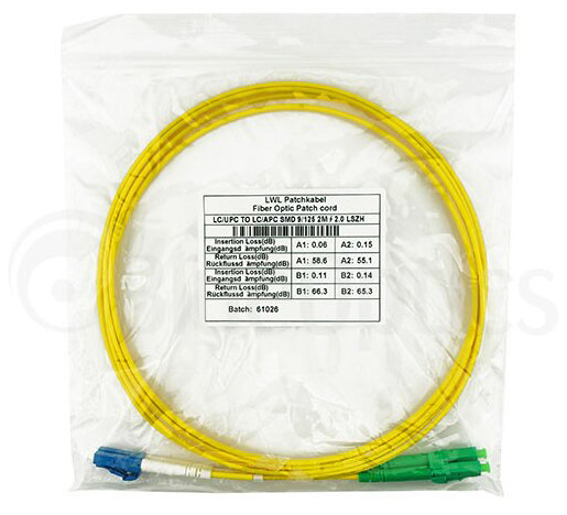BlueOptics SFP3131BU10MS InfiniBand och fiberoptisk kabel 10 m LC Gul