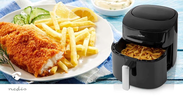 Nedis VARMLUFTSFRITURE 7,2L 1800W / NEDIS KAAF170BK SW KAAF170BK