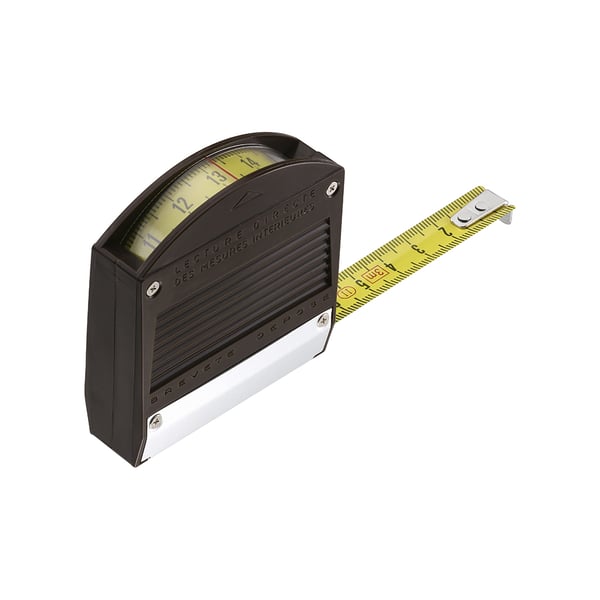 Stanley Panoramic målebånd 3 m Metal, Syntetisk Sort, Rustfrit stål