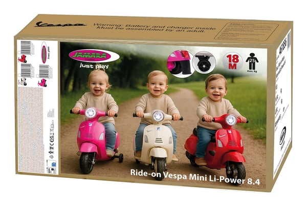 Miniatyrbillede 8 af 10: Jamara Ride-on Vespa Mini Scooter til at ride på