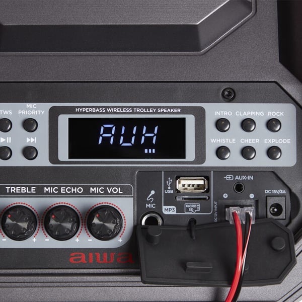 Miniatyrbild 12 av 14: Aiwa Ktbus-608 2-vägs Svart Kabel & Trådlös 80 W