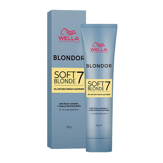 Miniatyrbild 1 av 3: Wella Blondor Soft Blonde Cream hårkur för blekt hår 200 g Gräddvit Rör
