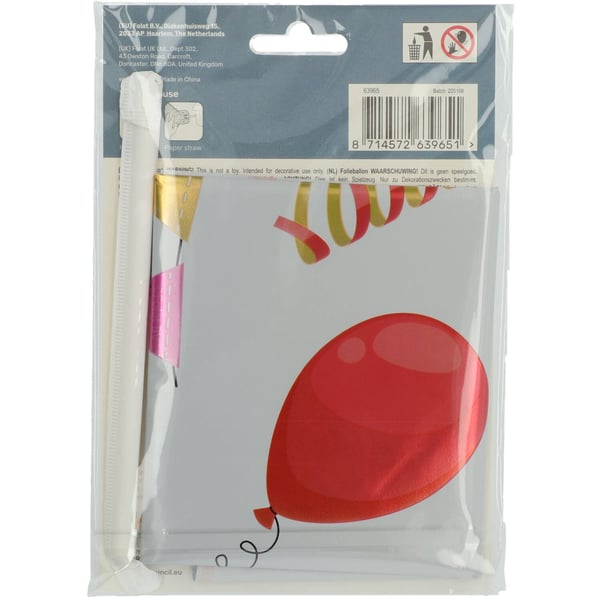 Miniatyrbillede 2 af 3: Folat 63965 festpynt Legetøjsballon