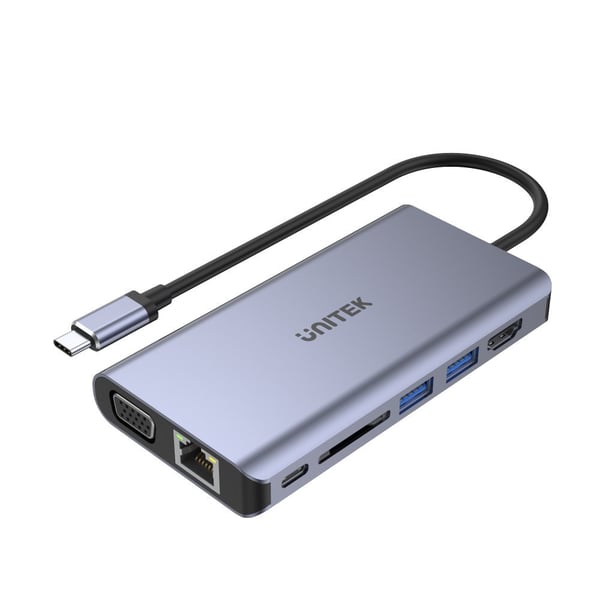 UNITEK uHUB O8+ Kabel USB 3.2 Gen 1 (3.1 Gen 1) Type-C Grå UNITEK uHUB O8+ Kabel USB 3.2 Gen 1 (3.1 Gen 1) Type-C Grå