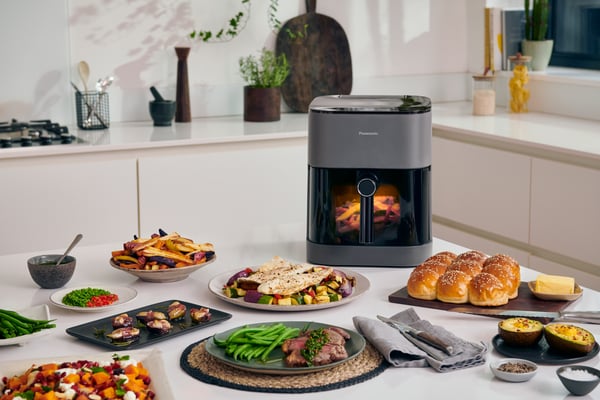 Panasonic NF-CC500SXE rasvakeitin Yksi 5 L Erillinen 1450 W Kuumakiertoilmakypsennin Harmaa