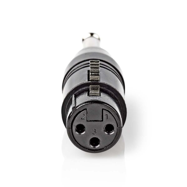 Nedis COTP15940BK kaapelin sukupuolenvaihtaja XLR (3-pin) 6.35 mm Male Musta