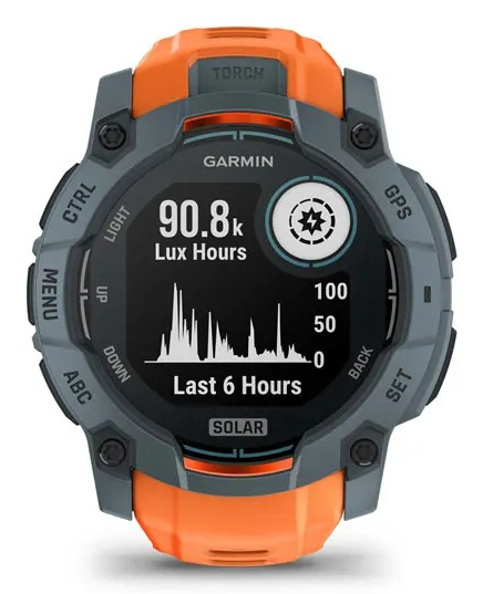 Garmin Instinct 3 Solar 2,79 cm (1.1") MIP 50 mm Digital 176 x 176 pixlar Pekskärm Orange GPS