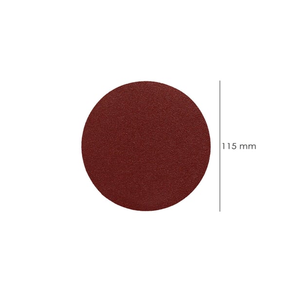 Wolfpack Lija Recambio Velcro Disco Ø 125 mm. Con Agujeros Grano 180 (10 Piezas)