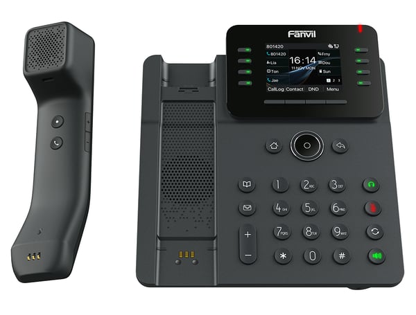 Miniatyrbild 3 av 7: Fanvil V62 Pro IP-telefoner Svart 12 linjer LCD