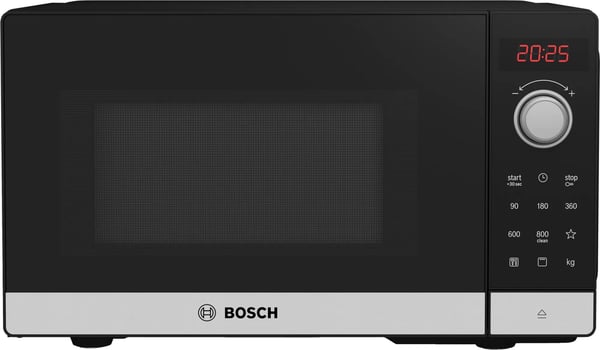 Bosch Serie 2 FEL023MS2 mikrobølgeovn Sort, Rustfrit stål Solo mikroovn Bordplade 20 L 800 W