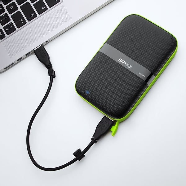 Miniatyrbillede 6 af 8: Silicon Power Armor A60 ekstern harddisk 5 TB 2.5" Micro-USB B 3.2 Gen 1 (3.1 Gen 1) Sort, Grøn