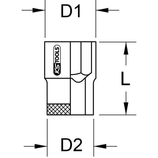 KS Tools 963.3407 stiksæt Sokkel