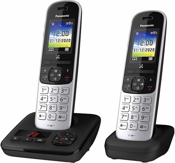 Panasonic KX-TGH722 DECT-telefon Namn och uppringnings-ID Svart