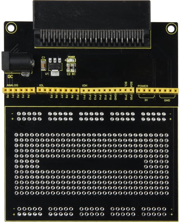 Miniatyrbillede 2 af 3: Joy-iT MB-CONN01 udviklingsboard - tilbehør Breakout board Sort