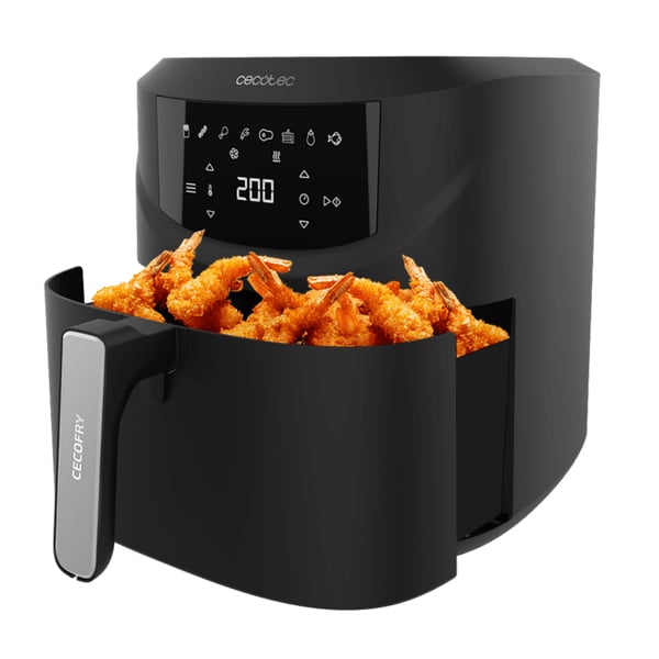 Miniatyrbild 5 av 11: Cecotec Cecofry Absolute 7600 Single 7,6 l Fristående 2000 W Varmluftsfritös Svart