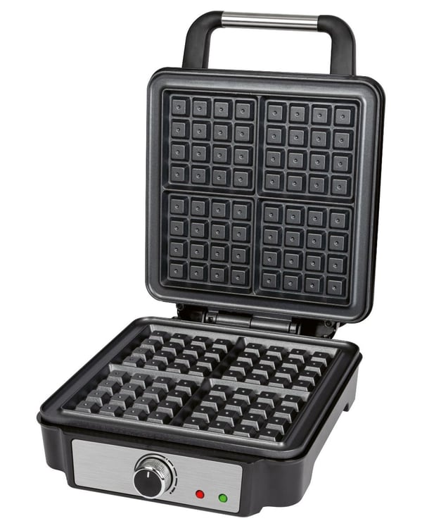 Miniatyrbillede 2 af 3: ProfiCook PC-WA 1241 4 vaffel/vafler 1200 W Sort, Rustfrit stål