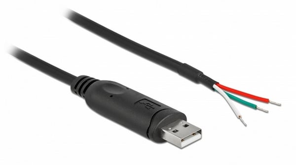 DeLOCK 62930 seriella kablar Svart 1 m USB 2.0 RS-232
