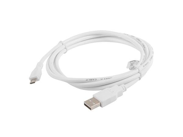 Lanberg CA-USBM-10CC-0018-W USB-kabel USB 2.0 1,8 m Micro-USB B USB A 0,48 Gbit/sek. Hvid