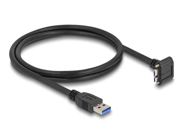 Miniatyrbillede 2 af 2: DeLOCK 80483 USB-kabel USB 3.2 Gen 1 (3.1 Gen 1) 1 m USB A Micro-USB B 5 Gbit/sek. Sort