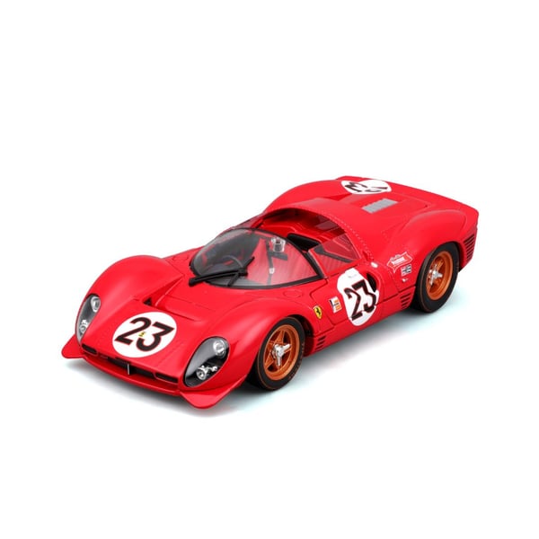 Miniatyrbillede 7 af 12: BBURAGO Ferrari 330 P4 Daytona Sportsbil model Formonterede 1:24