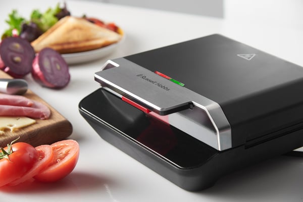 Russell Hobbs Easy Clean sandwichtoaster 750 W Sort, Rustfrit stål