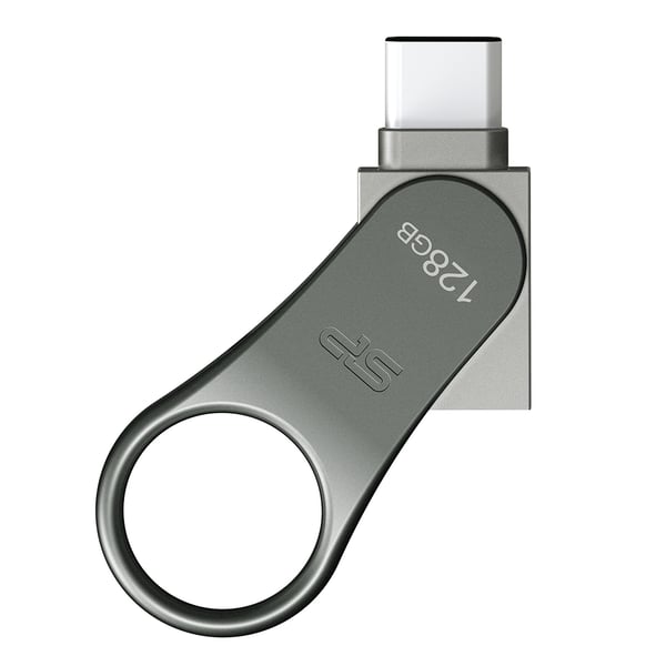 Silicon Power Mobile C80 USB-sticka 128 GB USB Type-A / USB Type-C 3.2 Gen 1 (3.1 Gen 1) Titan