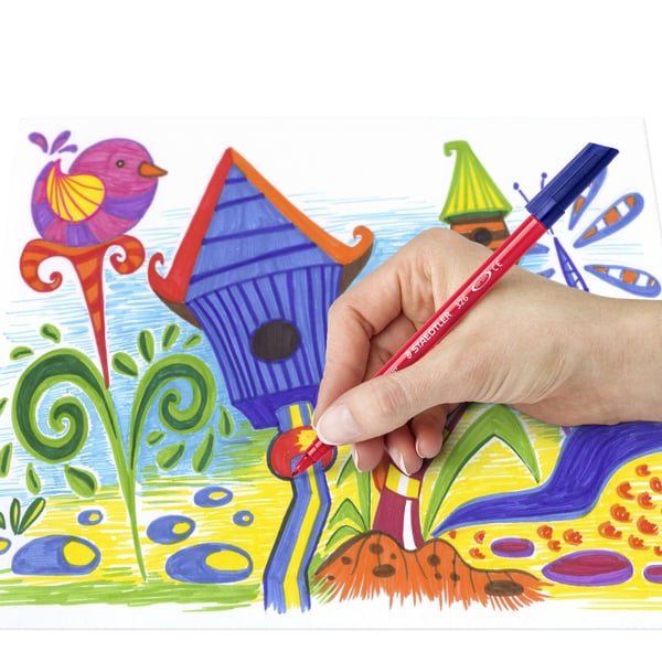 Miniatyrbillede 2 af 6: Staedtler 326 C20 speedmarker Projektilspids Forskellige farver 20 stk