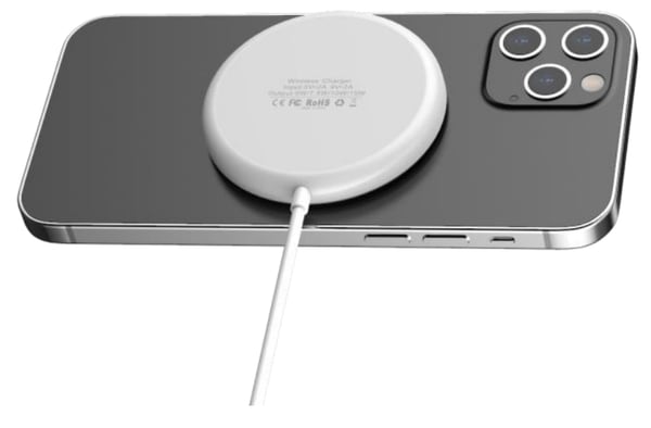Miniatyrbild 2 av 2: DLH DY-AU4725 mobilladdare Smartphone Silver, Vit USB Trådlös laddning inomhus