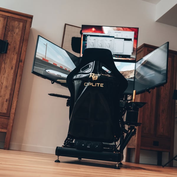 Oplite 101271 Flyg / racing simulator skärmstativ