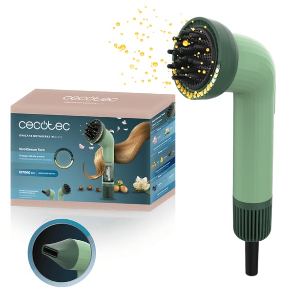 Cecotec IoniCare Dry&Keratin Olive hårtørrer 1200 W Oliven