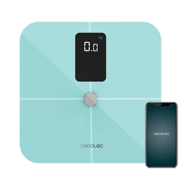 Miniatyrbillede 1 af 12: Cecotec Surface Precision 10400 Smart Healthy Vision Rektandel Blå Elektronisk personlig vægt