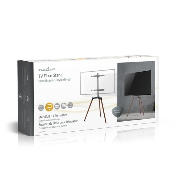 Miniatyrbillede 17 af 17: Nedis TVSM7060BK tv-beslag 165,1 cm (65") Sort, Brun
