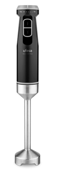Miniatyrbillede 1 af 6: Ufesa Mars 1200 Max Nedsænkning blender 1200 W Sort, Rustfrit stål
