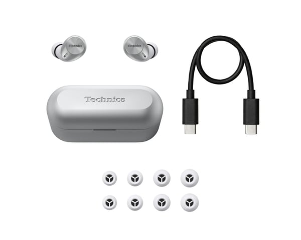 Technics AZ40M2 Headset True Wireless Stereo (TWS) I öra Samtal/musik/sport/vardag Bluetooth Silver