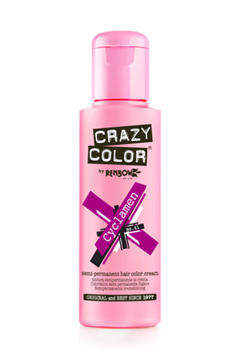 Miniatyrbillede 1 af 5: CRAZY COLOR Cyclamen hårfarve Lyserød 100 ml