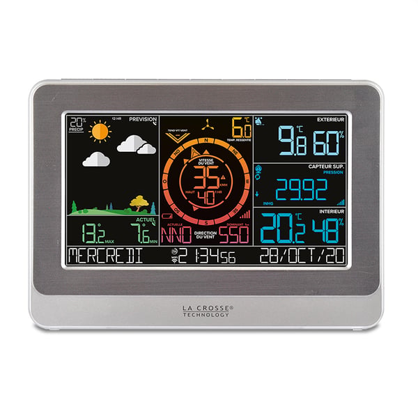 La Crosse Technology WS6869 Hvid LCD DC/batteri Wi-Fi