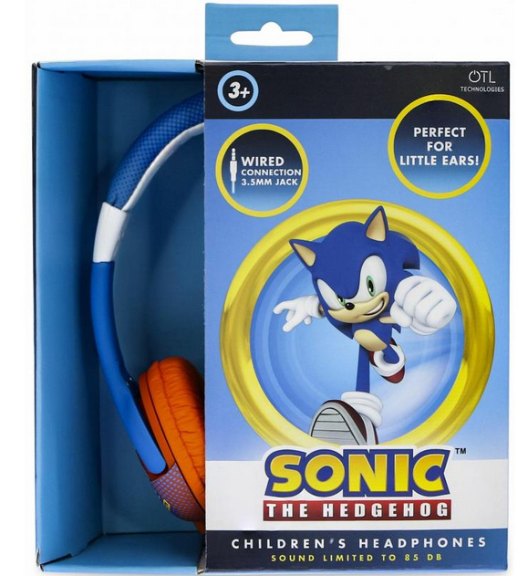 OTL Technologies SEGA Sonic the Hedgehog Kids Hörlurar Kabel Huvudband Spela Multifärg
