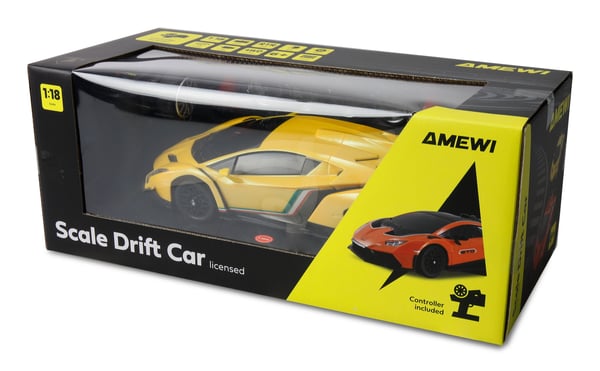 Amewi RC Drift Lisenssi Lamborghini Veneno keltainen