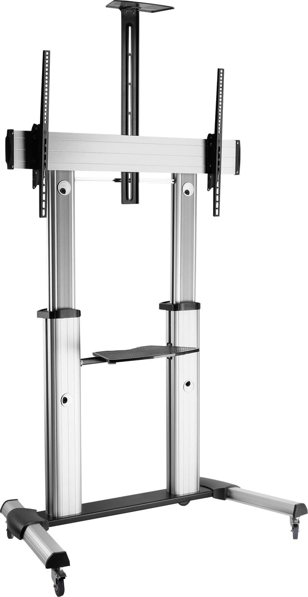SpeaKa Professional SP-6646944 fäste för skyltningsskärm 2,54 m (100") Svart, Silver