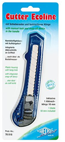 Miniatyrbillede 2 af 2: Wedo 78 018 Sort, Blå Hobbykniv