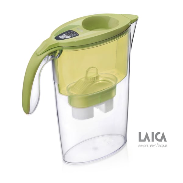 Laica Stream Line Kande vandfilter 2,3 L Grøn, Transparent