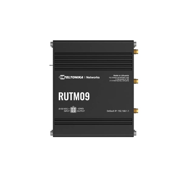 Teltonika RUTM09 kabelforbundet router Gigabit Ethernet Sort